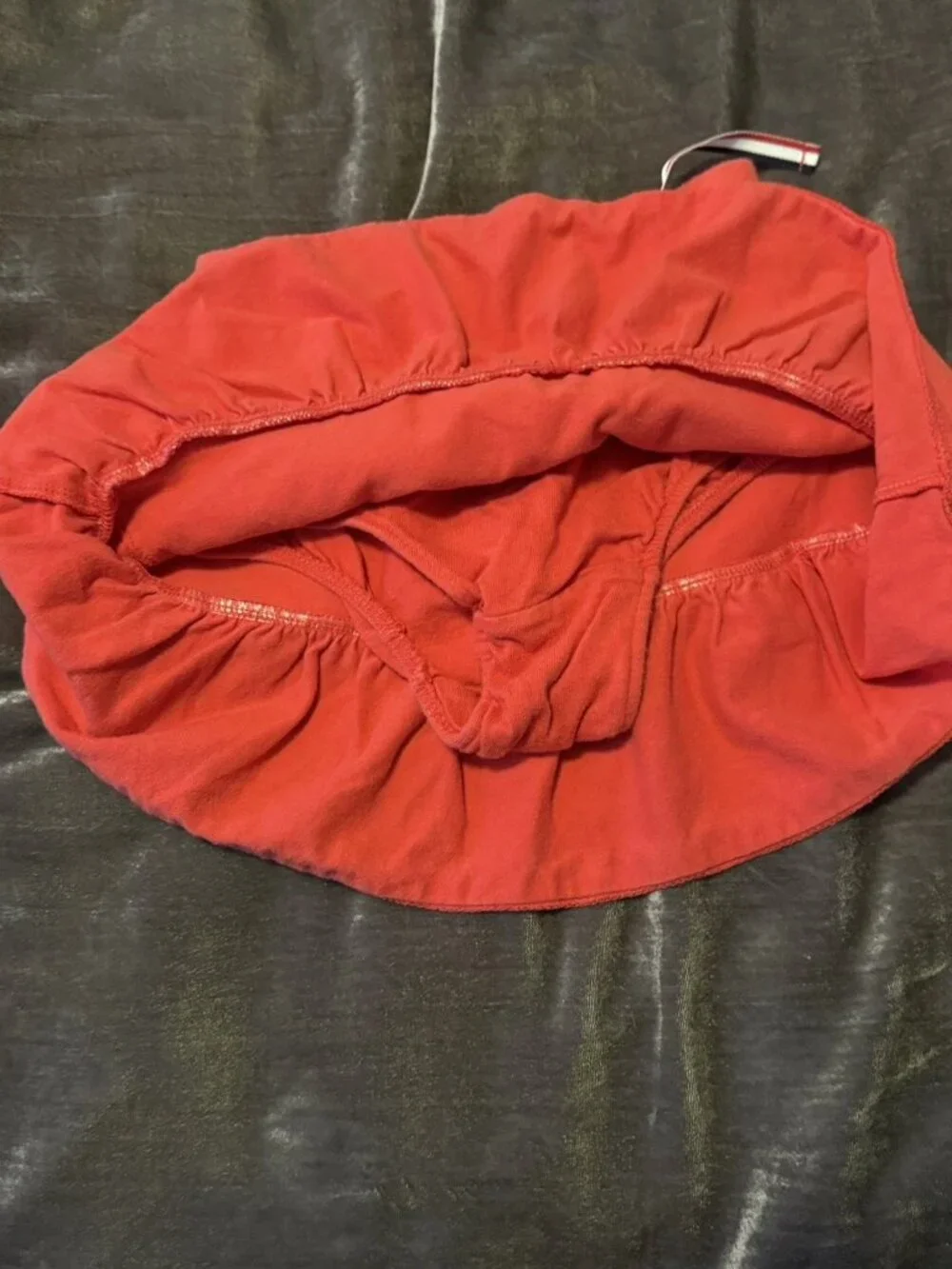 Vintage Y2K Baby Gap Red Tiered Layered Skirt Size 3T Red White Blue Ribbon